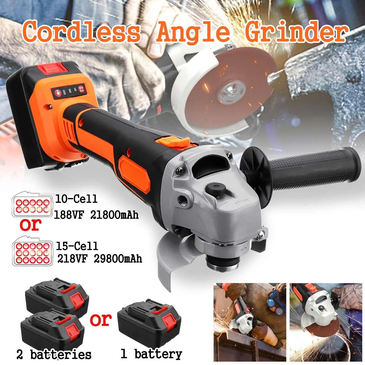21800mah/29800mah Electric Angle Grinder Cut Off Tool/Grinder Cordless Polisher Polishing Machine Cutting Tool Set
21800mah/29800mah Electric Angle Grinder Cut Off Tool/Grinder Cordless Polisher Polishing Machine Cutting Tool Set