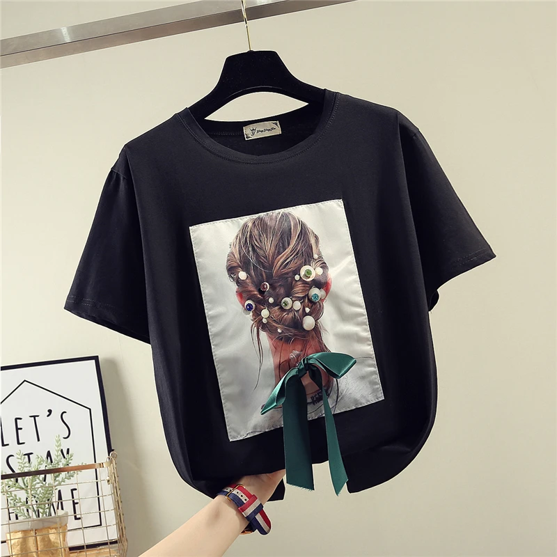new short sleeves summer female fashion artist big code leisure Harajuku letter cartoon retro T-shirt
new short sleeves summer female fashion artist big code leisure Harajuku letter cartoon retro T-shirt