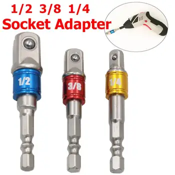 3pcs/lot 1/2" 1/4" 3/8" Socket Adapter Driver Bit Adapter Set Hex Shank To Impact Drill Bit Driver Electrical Drilling Heads
3pcs/lot 1/2" 1/4" 3/8" Socket Adapter Driver Bit Adapter Set Hex Shank To Impact Drill Bit Driver Electrical Drilling Heads