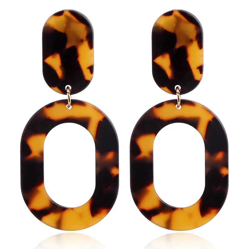 Cross-border Hot Selling New Individual Acrylic Acetate Panther Earrings with Circular Splicing Resin Earrings
Cross-border Hot Selling New Individual Acrylic Acetate Panther Earrings with Circular Splicing Resin Earrings