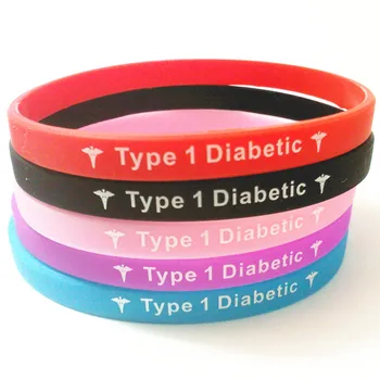 100pcs Type 1 one Diabetic Insulin Dependent medical alert awareness silicone wristbands bracelet
100pcs Type 1 one Diabetic Insulin Dependent medical alert awareness silicone wristbands bracelet