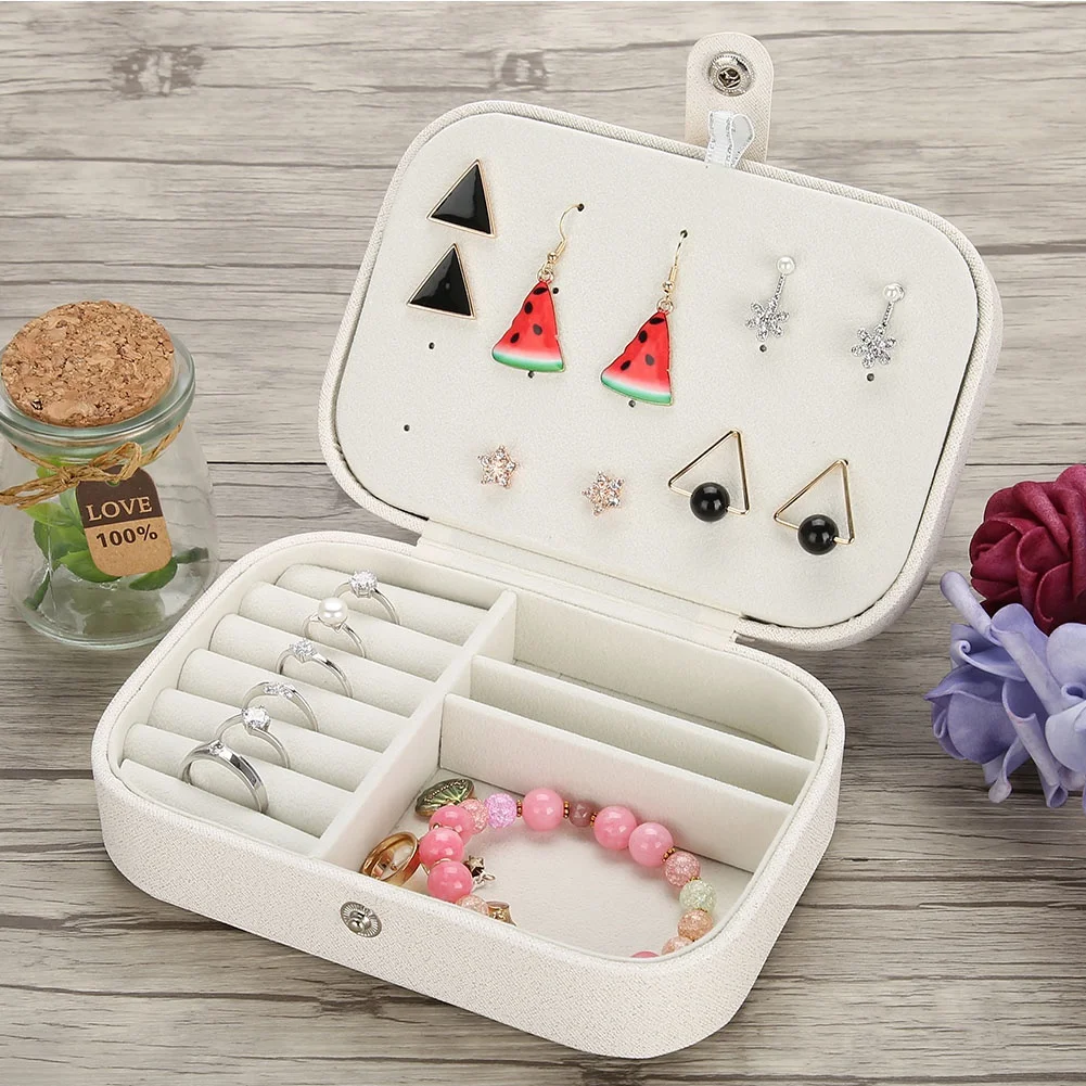 Portable Creative Fashion Portable Jewelry Box Earring Ear Stud Ring Necklace Holder Storage Organizer Case PU Jewellery Box
Portable Creative Fashion Portable Jewelry Box Earring Ear Stud Ring Necklace Holder Storage Organizer Case PU Jewellery Box