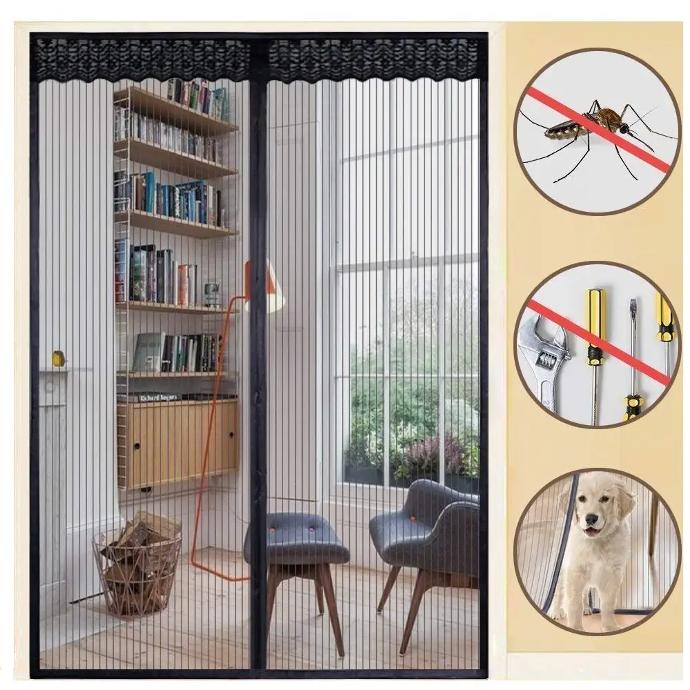 Summer Anti Mosquito&Fly Insect Bug Net Curtains Magnetic Door Screen Heavy Fabric Screen Full Frame Adhesive Door Screen Mesh
Summer Anti Mosquito&Fly Insect Bug Net Curtains Magnetic Door Screen Heavy Fabric Screen Full Frame Adhesive Door Screen Mesh