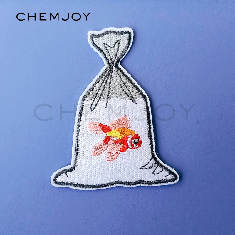 Bag of Goldfish Embroidery Patch for Clothes Ironing on Stickers Sewing Cute Applique for Jacket Shoes Backpack Sticker Badges
Bag of Goldfish Embroidery Patch for Clothes Ironing on Stickers Sewing Cute Applique for Jacket Shoes Backpack Sticker Badges