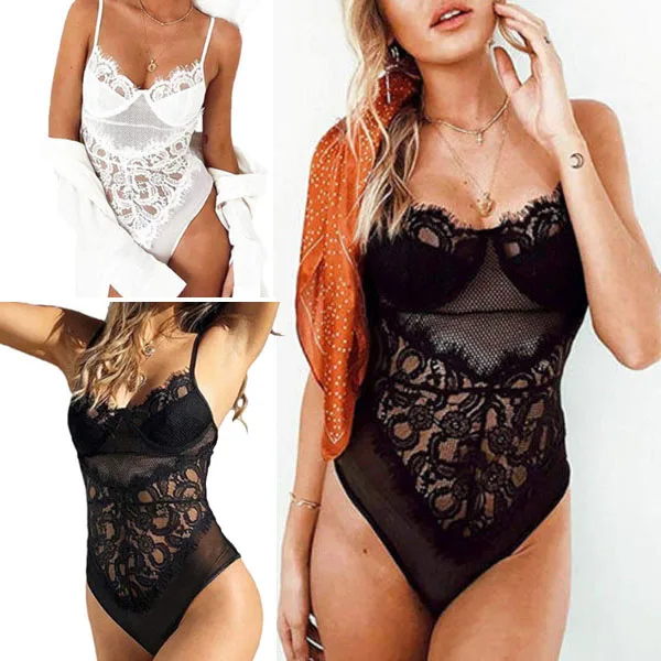 Women Lace Sexy Lingerie Bodysuits V neck Nightwear Underwear Sleepwear Babydoll Sleepwear Bra Set
Women Lace Sexy Lingerie Bodysuits V neck Nightwear Underwear Sleepwear Babydoll Sleepwear Bra Set