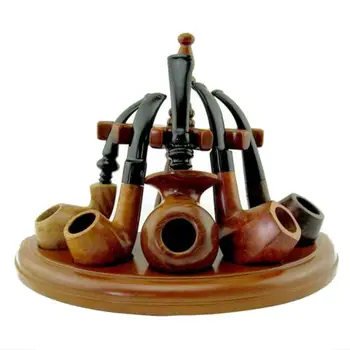 Wooden Smoking Pipe Accessories 5 Pipe Rack Half-round Romanesque Style Safer And More Practical Tobacco Pipe Stand
Wooden Smoking Pipe Accessories 5 Pipe Rack Half-round Romanesque Style Safer And More Practical Tobacco Pipe Stand