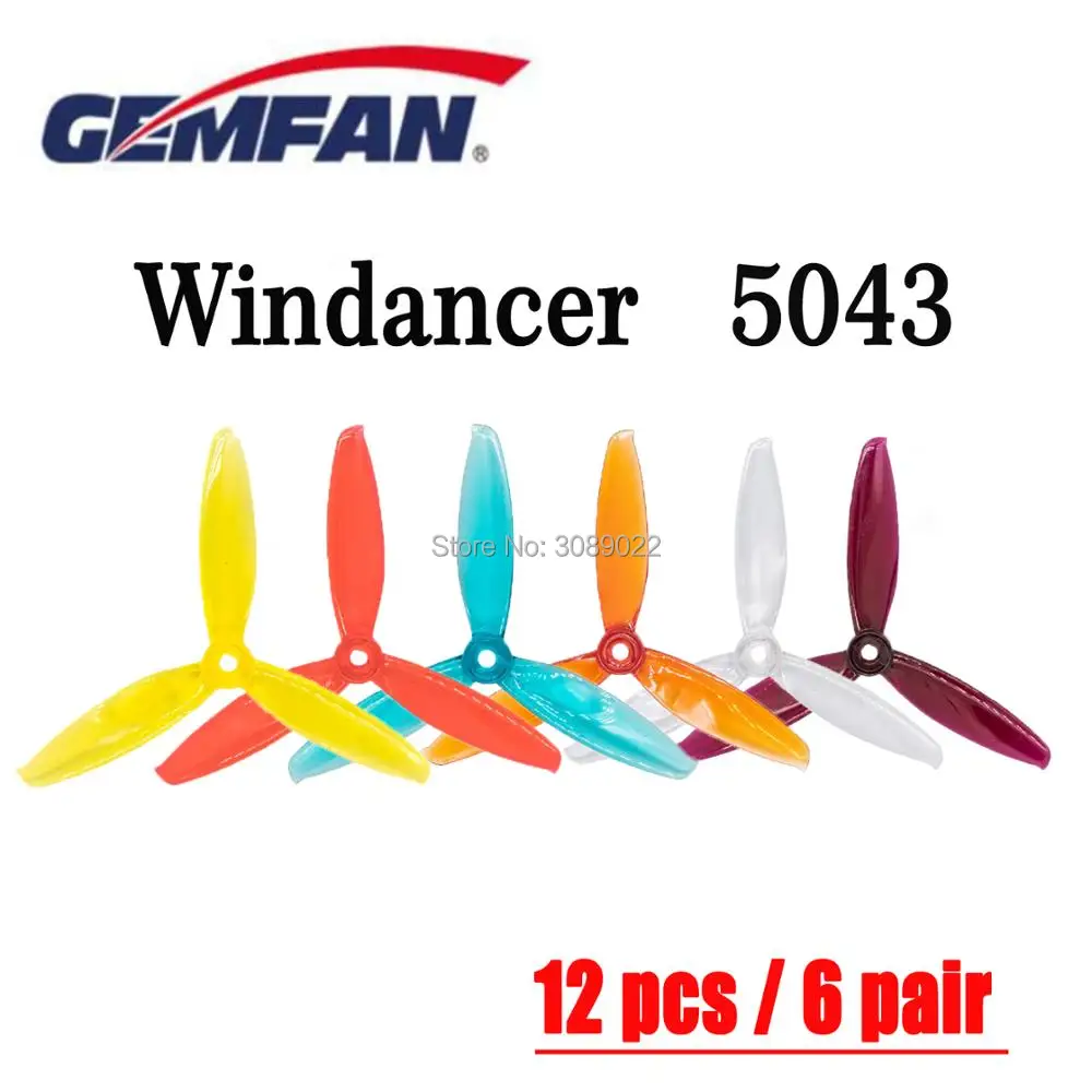 12 шт./6 пар Gemfan windмансер 5043 пропеллер T5043C 5x4,3 дюймов PC 3-лопастный CW CCW FPV Пропеллер для FPV гоночного дрона Фристайл
12 шт./6 пар Gemfan windмансер 5043 пропеллер T5043C 5x4,3 дюймов PC 3-лопастный CW CCW FPV Пропеллер для FPV гоночного дрона Фристайл
