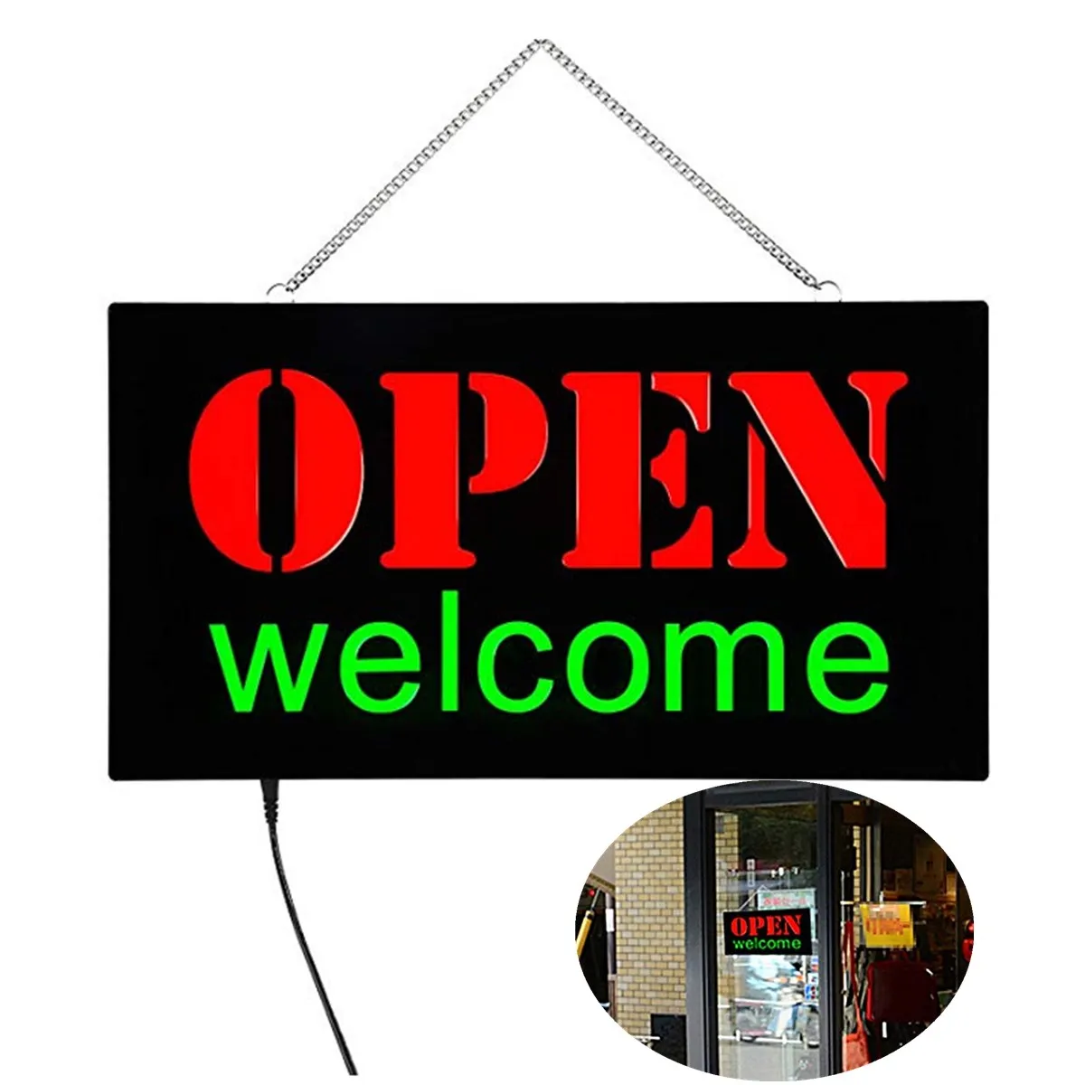 US Plug LED Open Sign Advertising Lights For Cafe Bar Pub Neon Light On Off Switch Restaurant Store Open Sign Lighting
US Plug LED Open Sign Advertising Lights For Cafe Bar Pub Neon Light On Off Switch Restaurant Store Open Sign Lighting