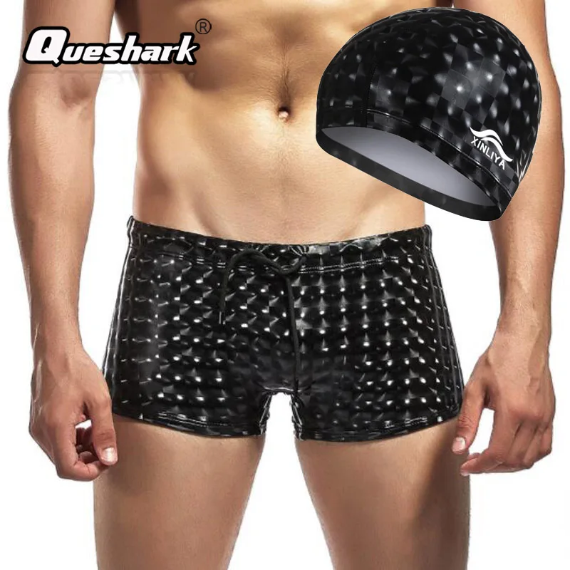Summer Men Swim Briefs Square Leg Elastic Man Swimwear Surfing Shorts Beach Swimming Trunks with Swim Caps
Summer Men Swim Briefs Square Leg Elastic Man Swimwear Surfing Shorts Beach Swimming Trunks with Swim Caps