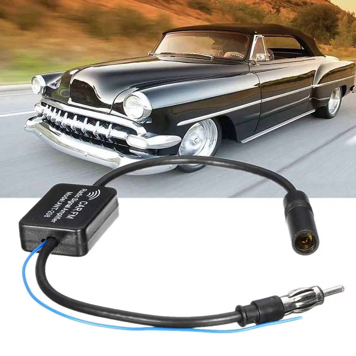 MA799 ANT-208 Vehicle AM FM Signal Booster Amplifier Car Inline Antenna Aerial Radio Amp Reduce Noise Improves Reception Quality
MA799 ANT-208 Vehicle AM FM Signal Booster Amplifier Car Inline Antenna Aerial Radio Amp Reduce Noise Improves Reception Quality
