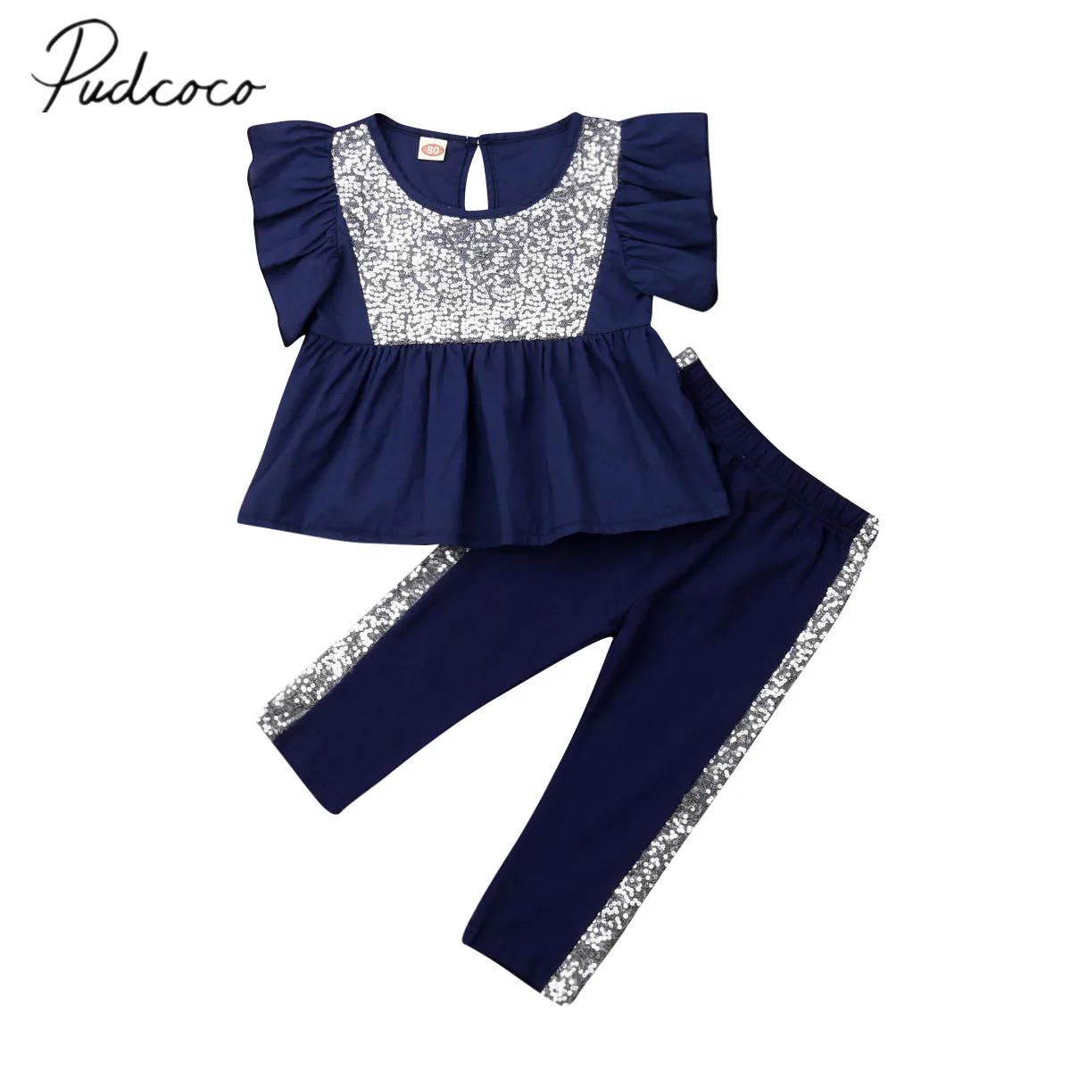 2019 Baby Summer Clothing Fashion Toddler Kid Baby Girl Sequin Patch Clothes Sets Sleeveless Flared Tops Pants 2Pcs Outfits 1-5Y
2019 Baby Summer Clothing Fashion Toddler Kid Baby Girl Sequin Patch Clothes Sets Sleeveless Flared Tops Pants 2Pcs Outfits 1-5Y