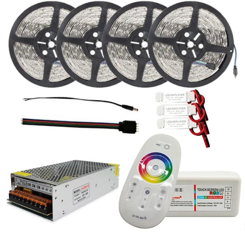 Smuxi SMD 5050 RGB LED Strip Waterproof 5M 300LED DC 12V RGBW RGBWW forTouch Controller Flexible LED Light Strip+3PCS Amplifier 
Smuxi SMD 5050 RGB LED Strip Waterproof 5M 300LED DC 12V RGBW RGBWW forTouch Controller Flexible LED Light Strip+3PCS Amplifier
