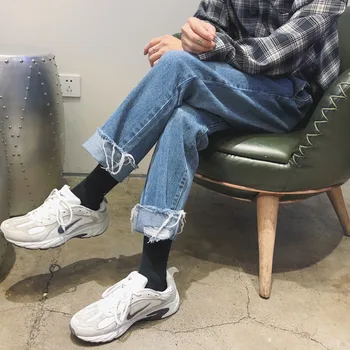 2019 Spring And Summer New Trend Korean Version Of The Couple Fashion Loose Tooling Casual Straight Sweatpants Jeans Men Hip Hop
2019 Spring And Summer New Trend Korean Version Of The Couple Fashion Loose Tooling Casual Straight Sweatpants Jeans Men Hip Hop