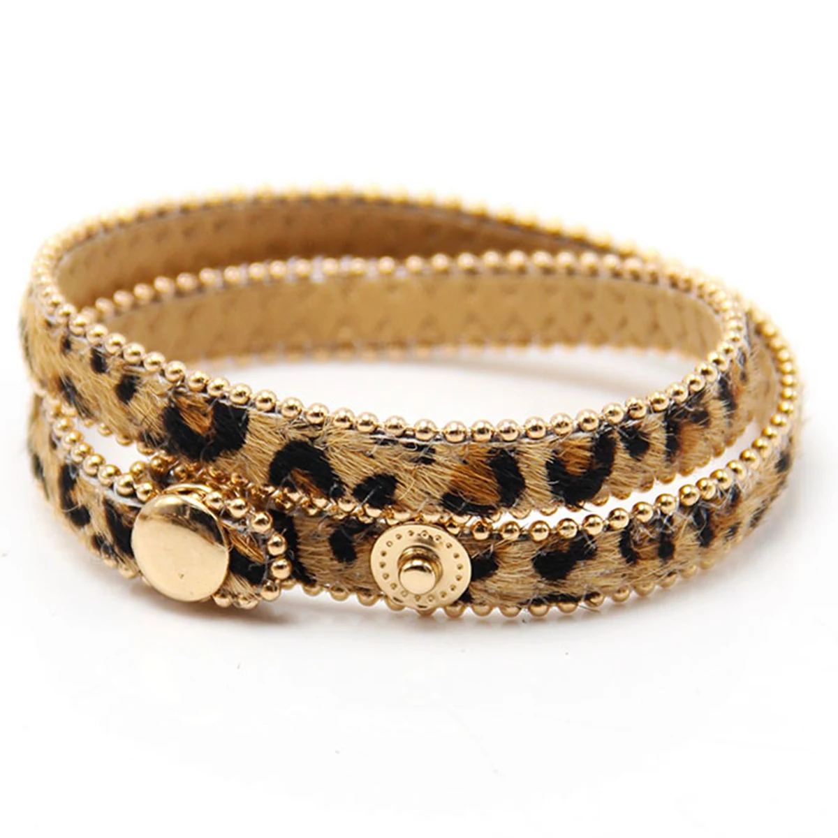 Adjustable Bracelet Leather Magnetic Button Double Wrap Leopard Print Bracelet Leather Cord Band Boutique Gift for Women
Adjustable Bracelet Leather Magnetic Button Double Wrap Leopard Print Bracelet Leather Cord Band Boutique Gift for Women