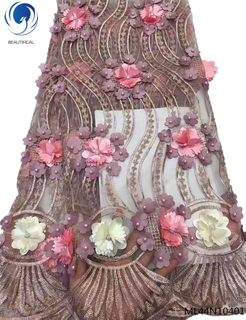 BEAUTIFICAL african lace fabric french lace fabric tulle fabric with 3d flowers with rhinestones and beads for dresses ML44N104
BEAUTIFICAL african lace fabric french lace fabric tulle fabric with 3d flowers with rhinestones and beads for dresses ML44N104