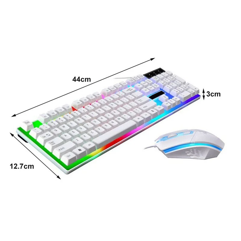 KOOYUTA Новая Профессиональная клавиатура набор для мыши цветной светодиодный с