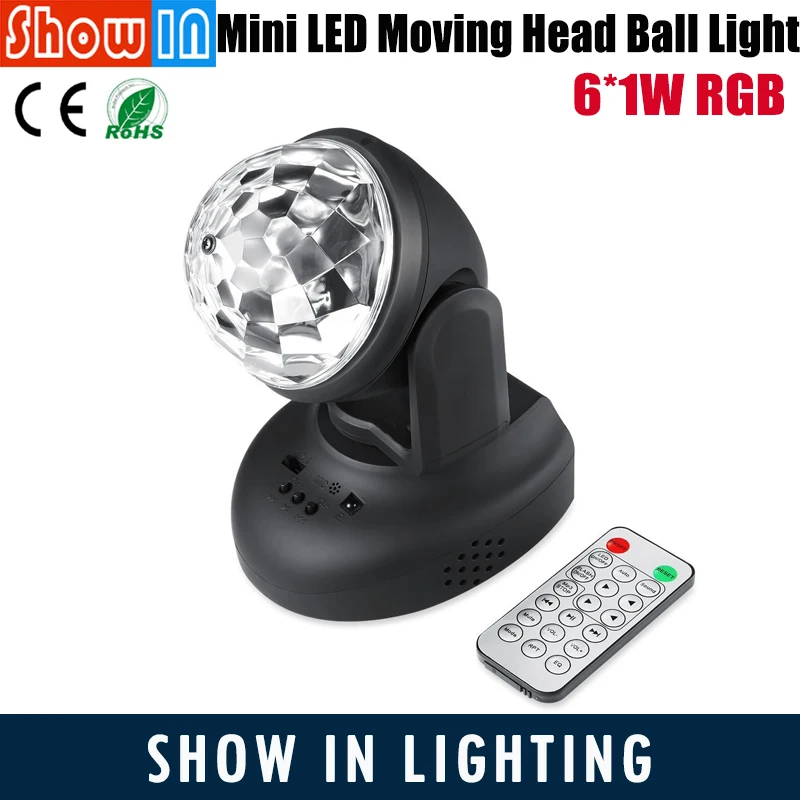 6*1W Mini LED Moving Head Ball Light Remote Control DJ Disco Home Party Decoration 12V Stage DJ Lighting Effect Luces Discoteca
6*1W Mini LED Moving Head Ball Light Remote Control DJ Disco Home Party Decoration 12V Stage DJ Lighting Effect Luces Discoteca