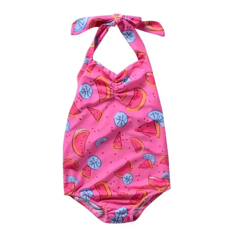 Girls One Piece Halter Swimsuit Stretch Monokini Cartoon Soft Cute Fruit Watermelon Print Vacation Beachwear
Girls One Piece Halter Swimsuit Stretch Monokini Cartoon Soft Cute Fruit Watermelon Print Vacation Beachwear