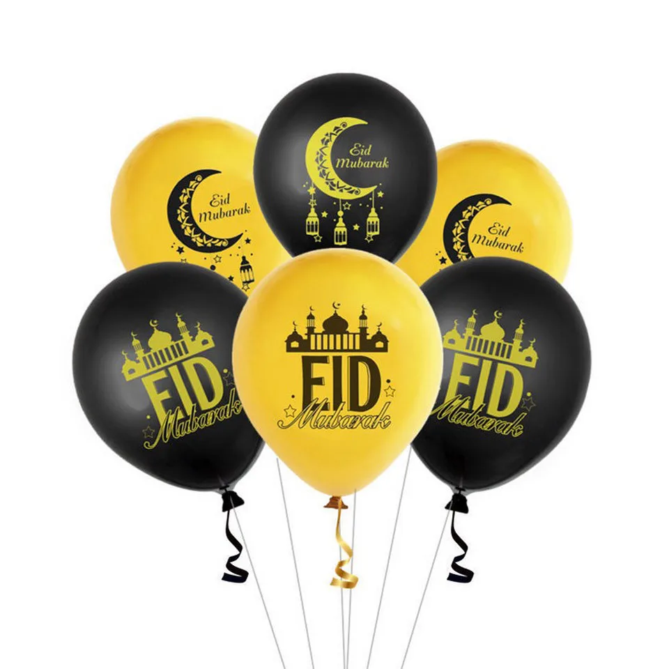 1 комплект воздушные шары EID MUBARAK Eid Gold Black гелиевый баллон для самостоятельной