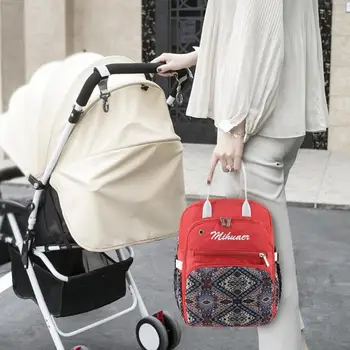 Ethnic Women Mummy Storage Floral Print Backpack Baby Nursing Bag
Ethnic Women Mummy Storage Floral Print Backpack Baby Nursing Bag