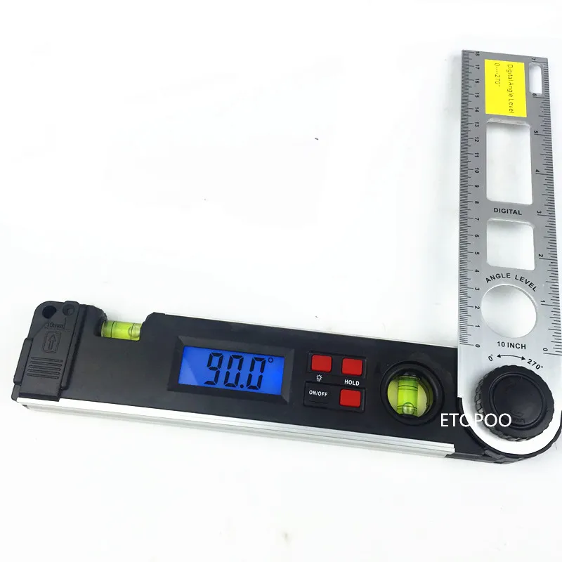 0-270 degree Digital Angle Finder Gauge Protractor Ruler Miltre Angle Finder With dual Spirit Level inclinometer
0-270 degree Digital Angle Finder Gauge Protractor Ruler Miltre Angle Finder With dual Spirit Level inclinometer