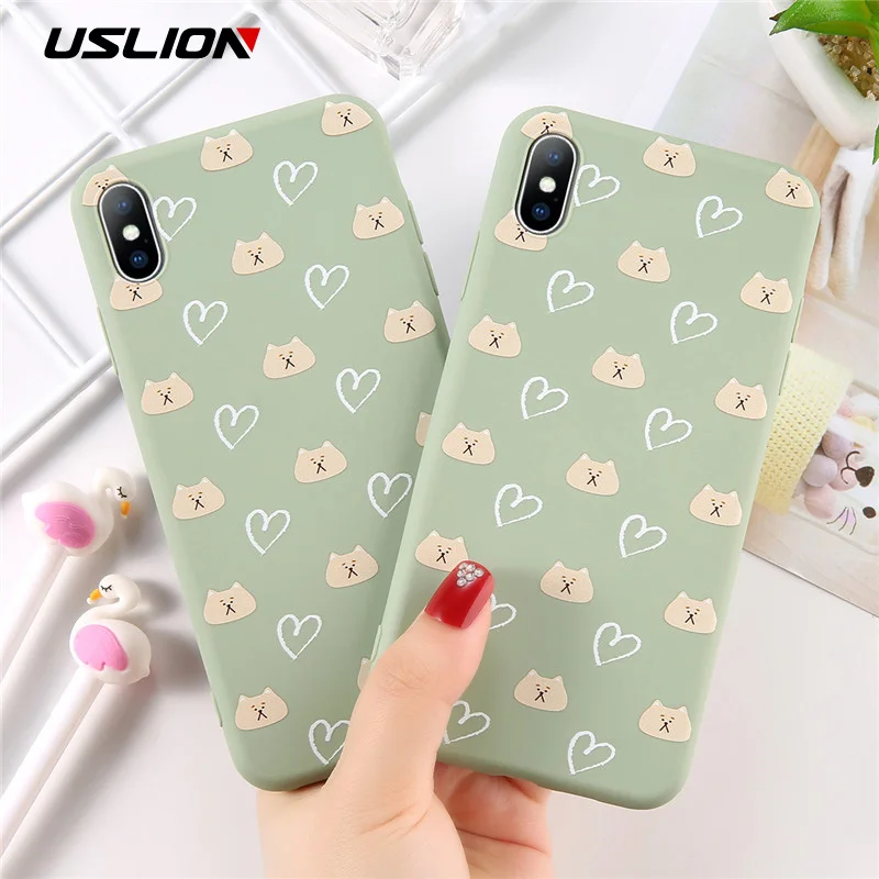USLION Cartoon Animal Phone Case For iPhone 6 6s 7 8 Plus Love Heart Pattern Soft TPU Cases Cover For iPhone X XS XR Xs Max
USLION Cartoon Animal Phone Case For iPhone 6 6s 7 8 Plus Love Heart Pattern Soft TPU Cases Cover For iPhone X XS XR Xs Max