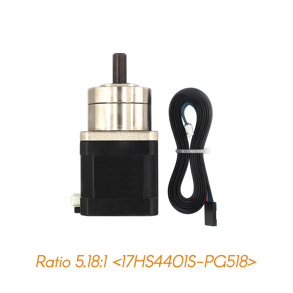 Metal Stepper Motor 17HS4401S-PG518 Extruder Gear Stepper Motor Nema 17 Bipolar Ratio 5.18:1 Planetary with 100cm Lead Wire
Metal Stepper Motor 17HS4401S-PG518 Extruder Gear Stepper Motor Nema 17 Bipolar Ratio 5.18:1 Planetary with 100cm Lead Wire