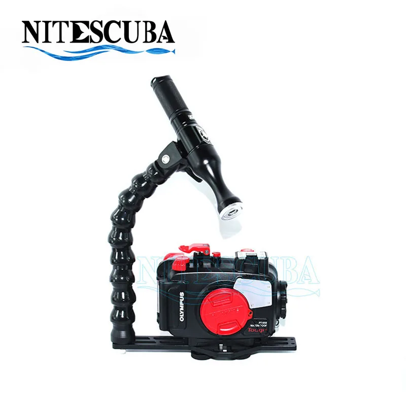 NiteScuba Diving Snoot light loc line flex arm handle tray bracket for TG5 rx100 Gopro Canon Nikon Underwater Macro Photography
NiteScuba Diving Snoot light loc line flex arm handle tray bracket for TG5 rx100 Gopro Canon Nikon Underwater Macro Photography