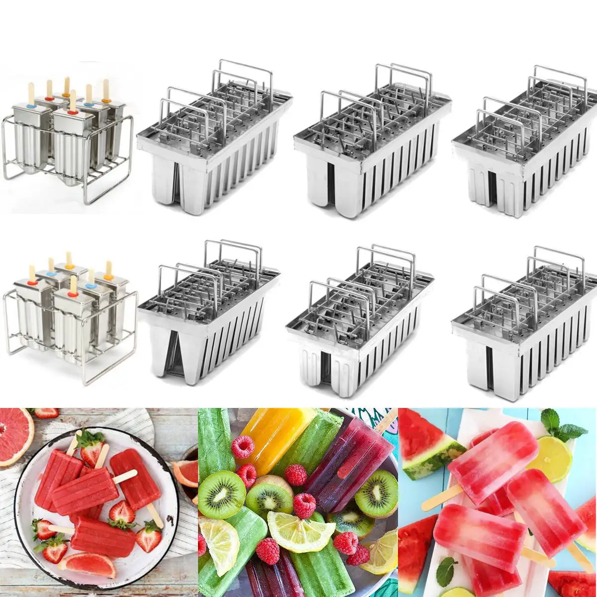20 Molds Stainless Steel DIY Ice Cream Mould Popsicle Ice Cream Make Tool Silver Home Ice Cream Maker Stick Holder Mould New
20 Molds Stainless Steel DIY Ice Cream Mould Popsicle Ice Cream Make Tool Silver Home Ice Cream Maker Stick Holder Mould New