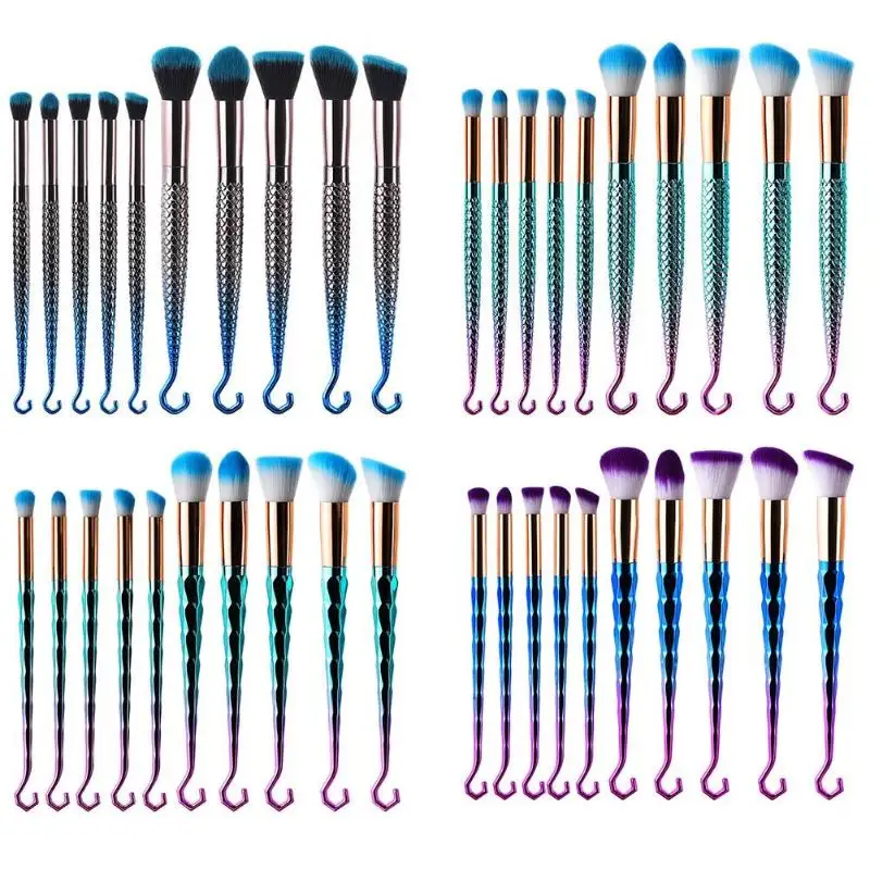 10pcs Fish/Diamond Hook Makeup Brushes Set Foundation Blending Powder Eyeshadow Contour Concealer Blush Cosmetic Beauty Tools
10pcs Fish/Diamond Hook Makeup Brushes Set Foundation Blending Powder Eyeshadow Contour Concealer Blush Cosmetic Beauty Tools