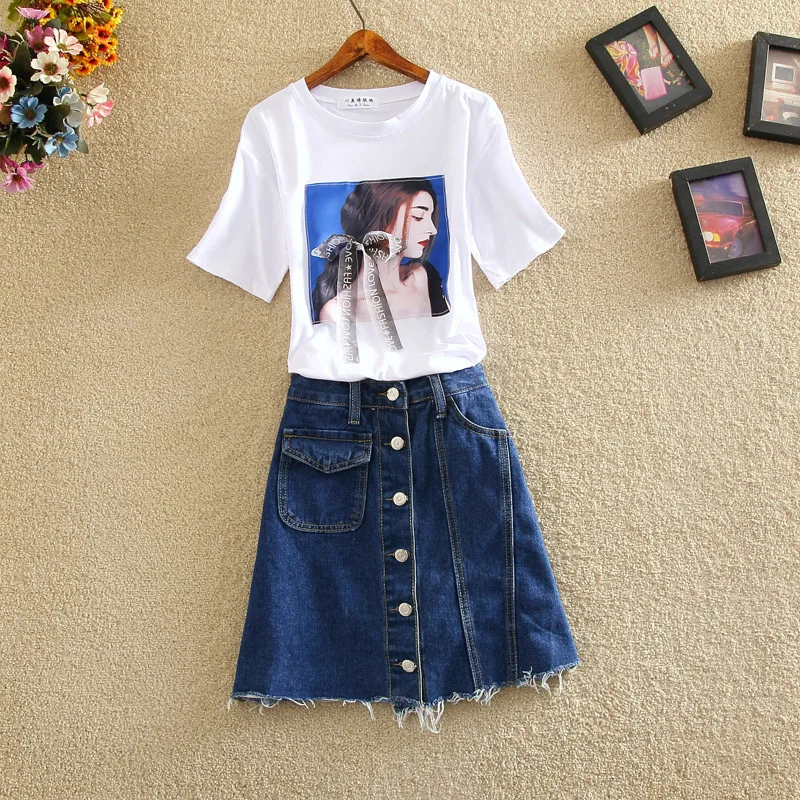 XUXI White Student T-shirts Defence Wardrobe Malfunction Cowboy Short Skirt Twinset Girl Thin Cute France Niche Suit Woman FZ205
XUXI White Student T-shirts Defence Wardrobe Malfunction Cowboy Short Skirt Twinset Girl Thin Cute France Niche Suit Woman FZ205