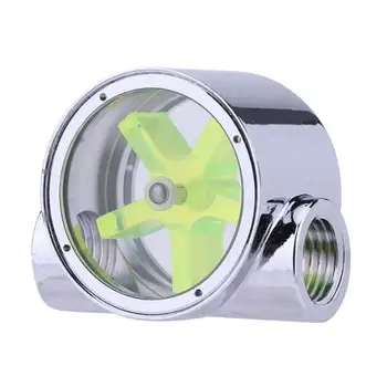 Water Flow MeterG1/4 5-Leaves Impeller Metal Water Flow Meter Indicator for Computer PC Water Cooling System1.73 X 1.38 X 0.98in
Water Flow MeterG1/4 5-Leaves Impeller Metal Water Flow Meter Indicator for Computer PC Water Cooling System1.73 X 1.38 X 0.98in