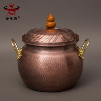 Pure copper handmade thickening stew hot soup pot large healthcare stewpan electromagnetic furnace household porridge pan
Pure copper handmade thickening stew hot soup pot large healthcare stewpan electromagnetic furnace household porridge pan