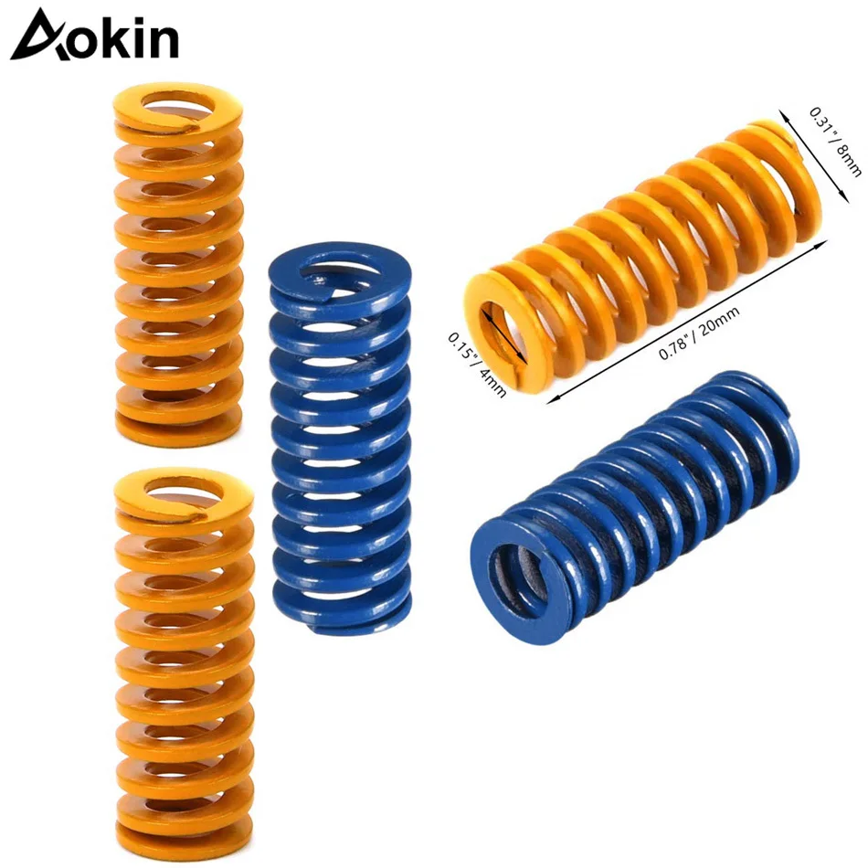 3D Printer Parts 8/10mm OD 20/25mm Length Compression Mould Die Springs Light Load For Heated Bed Ender 3 CR-10 CR-10Mini CR-10S
3D Printer Parts 8/10mm OD 20/25mm Length Compression Mould Die Springs Light Load For Heated Bed Ender 3 CR-10 CR-10Mini CR-10S