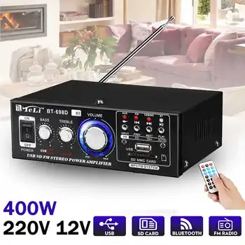 USB SD HIFI Car bluetooth Digital Amplifier Audio Power Stereo Amplifiers Home FM Radio Subwoofer Equipment With Remote Control
USB SD HIFI Car bluetooth Digital Amplifier Audio Power Stereo Amplifiers Home FM Radio Subwoofer Equipment With Remote Control