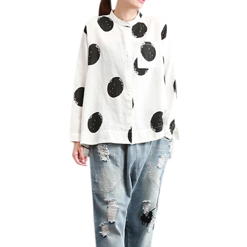 MYTL Women Plus Size Top Polka Dot Blouse Casual Loose Buttons Down Long Sleeve Work Cotton Linen Cardigan
MYTL Women Plus Size Top Polka Dot Blouse Casual Loose Buttons Down Long Sleeve Work Cotton Linen Cardigan