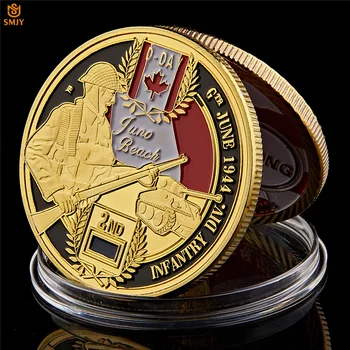 WW II D-Day Normandy Juno Beach Military Canadian The 3rd Infantry Division Gold Memorial Challenge Coin Collectibles
WW II D-Day Normandy Juno Beach Military Canadian The 3rd Infantry Division Gold Memorial Challenge Coin Collectibles