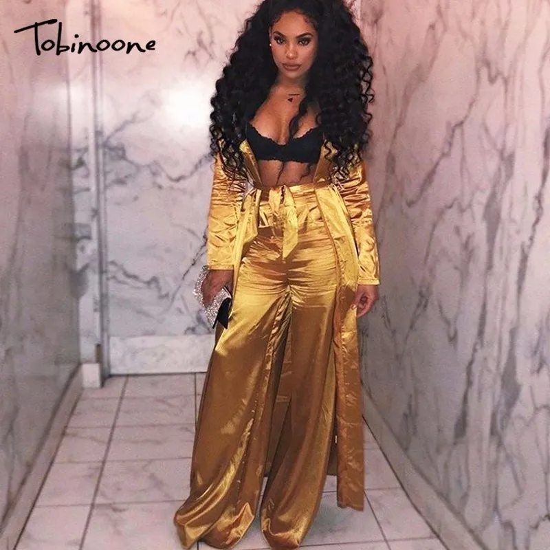 Tobinoone New Sexy Two Piece Set Casual Crop Top Two Piece Outfits Autumn Long Trench Coat Three Piece Set Tracksuit Women
Tobinoone New Sexy Two Piece Set Casual Crop Top Two Piece Outfits Autumn Long Trench Coat Three Piece Set Tracksuit Women
