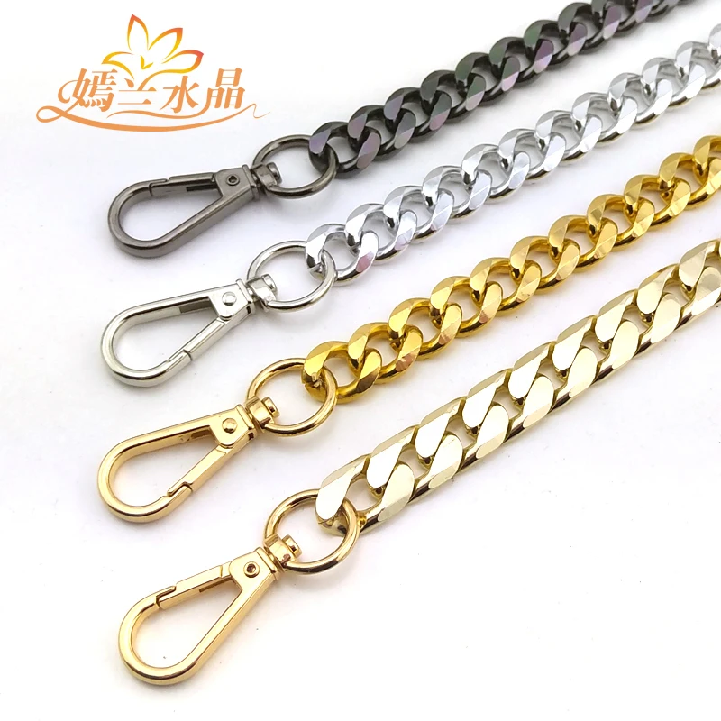 Crystal Flat Chain Bag Chain Package Bring Bag Chain Parts Metal Package Chain Slanting Span Metal Package Tape Yan Lan
Crystal Flat Chain Bag Chain Package Bring Bag Chain Parts Metal Package Chain Slanting Span Metal Package Tape Yan Lan