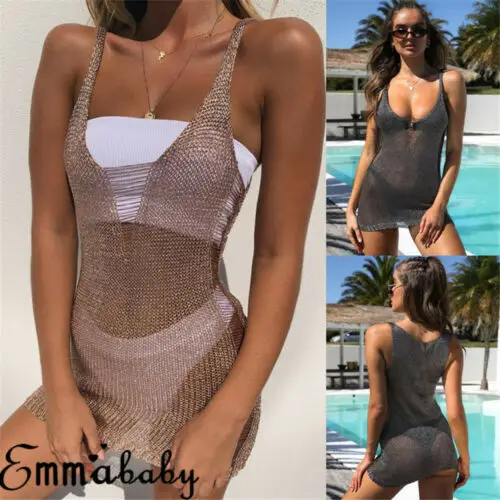 2019 Fishnet Cover-Ups See Through Hollow Out Ladies Beach Dress Bikini Beachwear Kitted Bathing Suit Sexy Female Solid Cover Up
2019 Fishnet Cover-Ups See Through Hollow Out Ladies Beach Dress Bikini Beachwear Kitted Bathing Suit Sexy Female Solid Cover Up