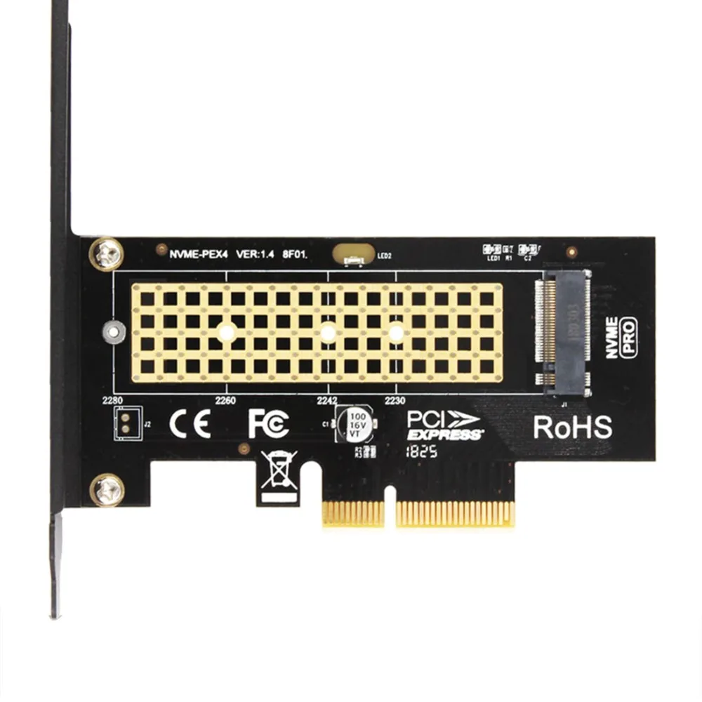 JEYI SK4 M.2 NVMe SSD NGFF TO PCIE X4 Adapter M Key Interface Card Suppor PCI Express 3.0 x4 2230-2280 Size m.2 FULL SPEED
JEYI SK4 M.2 NVMe SSD NGFF TO PCIE X4 Adapter M Key Interface Card Suppor PCI Express 3.0 x4 2230-2280 Size m.2 FULL SPEED