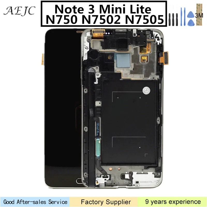 Super OLED For Samsung Note 3 Mini Lite N750 N7502 LCD Display Touch Screen Digitizer Assemby with Frame For Samsung Note3 Neo
Super OLED For Samsung Note 3 Mini Lite N750 N7502 LCD Display Touch Screen Digitizer Assemby with Frame For Samsung Note3 Neo