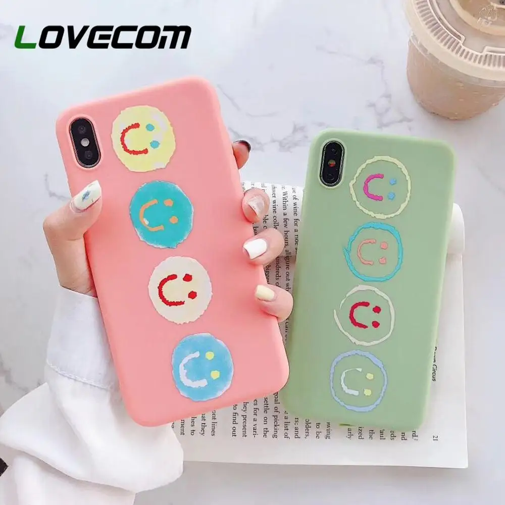 LOVECOM Cute Smile Face Couple Case For iPhone X XS XR XS Max 6 6S 7 8 Plus Soft TPU Protector Phone Cover Coque Gift For Lover
LOVECOM Cute Smile Face Couple Case For iPhone X XS XR XS Max 6 6S 7 8 Plus Soft TPU Protector Phone Cover Coque Gift For Lover