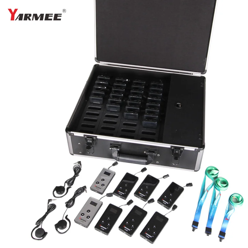 One set YARMEE YT200 wireless tour guide system audio guide for church museum teaching
One set YARMEE YT200 wireless tour guide system audio guide for church museum teaching