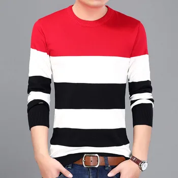 Autumn And Winter Red Grey Blue Color Mens Striped Sweater 2019 Fashion Men's Pullover Sweaters Casual Wear Pullovers Male M~3XL
Autumn And Winter Red Grey Blue Color Mens Striped Sweater 2019 Fashion Men's Pullover Sweaters Casual Wear Pullovers Male M~3XL