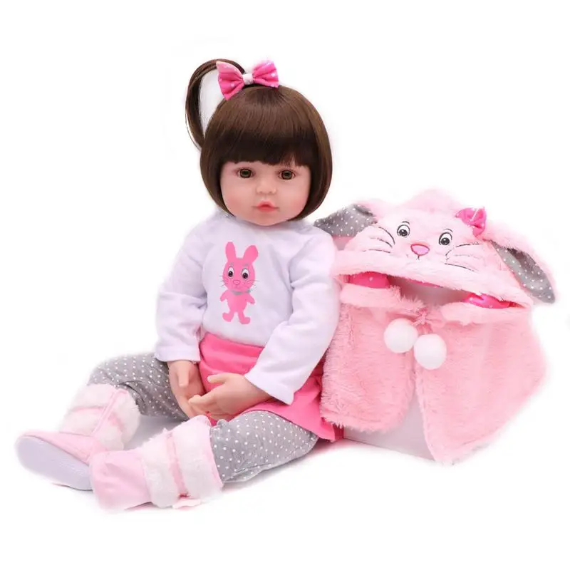 48cm Brown Eyes Baby Rebirth Fashion Baby Simulation Doll Bedtime Early Education Doll Children Birthday Gift
48cm Brown Eyes Baby Rebirth Fashion Baby Simulation Doll Bedtime Early Education Doll Children Birthday Gift