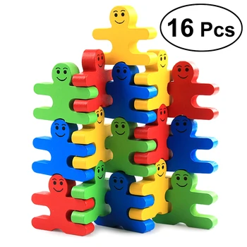 16pcs Stacking Toys Balance Villain Blocks Educational Wooden Stacking Colorful Puzzle Building Blocks For Kids Toddler Children
16pcs Stacking Toys Balance Villain Blocks Educational Wooden Stacking Colorful Puzzle Building Blocks For Kids Toddler Children