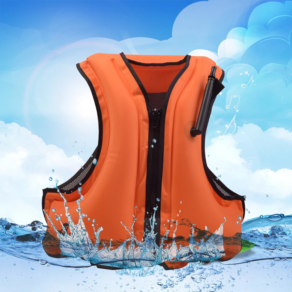 

Adult Inflatable Swim Life Vest Life Saving Jacket for Snorkeling Floating Device Swimming Drifting Surfing Water Sports Coat