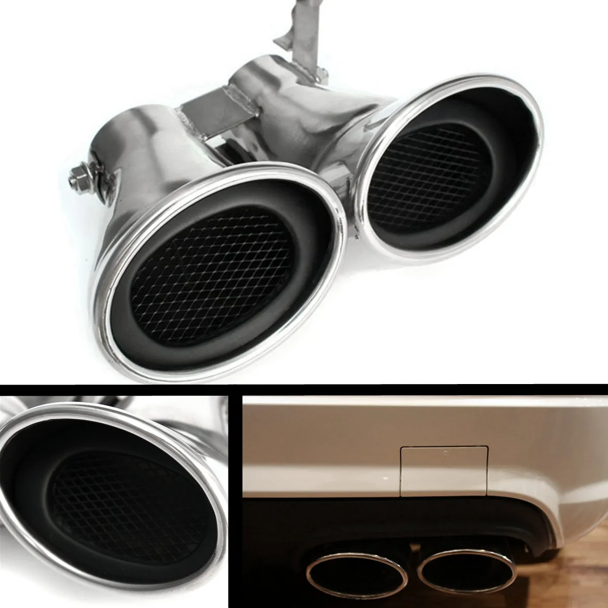 For MERCEDES-BENZ -AMG C Class W203 C240 C320 Car Auto Rear Tail Throat Liner Stainless Steel Dual Exhaust Muffler Pipe
For MERCEDES-BENZ -AMG C Class W203 C240 C320 Car Auto Rear Tail Throat Liner Stainless Steel Dual Exhaust Muffler Pipe