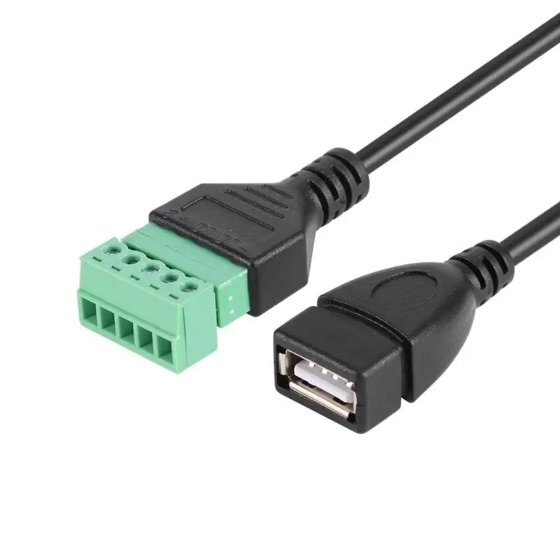 ALLOYSEED Computer Cables USB 2.0 Type A Female to 5Pin Screw w/30cm Shield Terminal Plug Computer Connector Adapter Cable Wire
ALLOYSEED Computer Cables USB 2.0 Type A Female to 5Pin Screw w/30cm Shield Terminal Plug Computer Connector Adapter Cable Wire